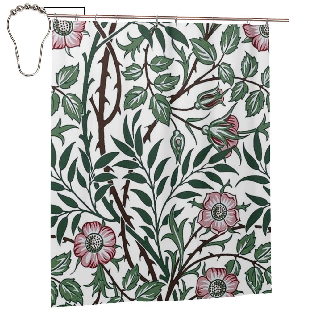 Tenda Doccia Alghe William Morris Bagno Poliestere Impermeabile Tende da Bagno Con Ganci