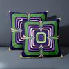1 Pieces Retro Groovy Geometric Square Throw Pillow Covers Pattern Cushion Cover Suitable For Sofa Bedroom Car Pillow Cover