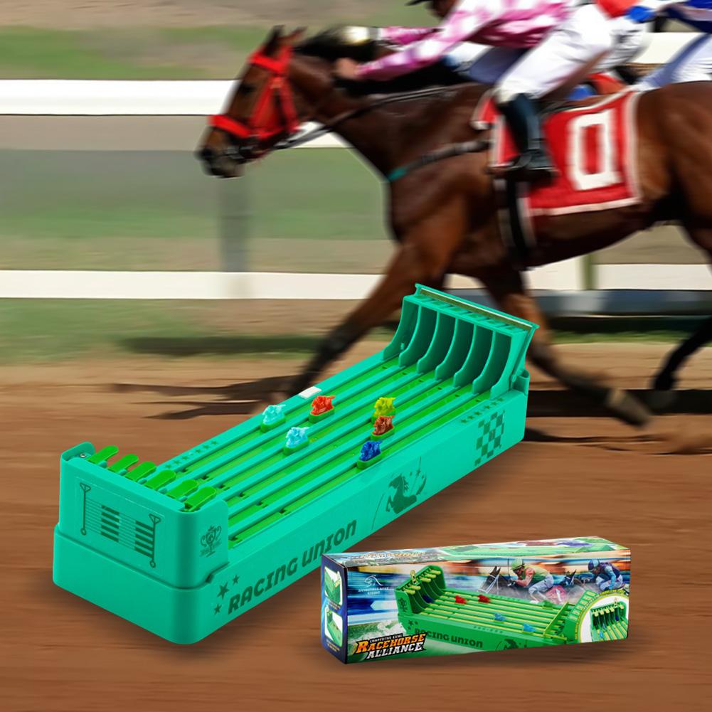 Класична гра кінних перегонів Живлення від батарей Набір настільних ігор Набір машинок для кінних перегонів Інтерактивна іграшка для сімейних вечірок