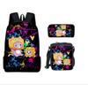 Roblox Student Schoolbag Korean Version Of Primary And Secondary School Backpack Ins Style Fashion Trend Backpack Three-Piece Set