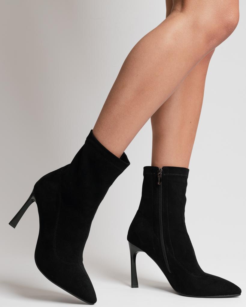 Ботильоны на шпильке Aiformaria 86709 36 черный замша велюр