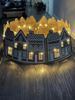 LED Christmas Tree Collar PVC Gingerbread House Christmas Tree Skirt Base Stand Xmas Tree Base Cover Home Party Decorations
