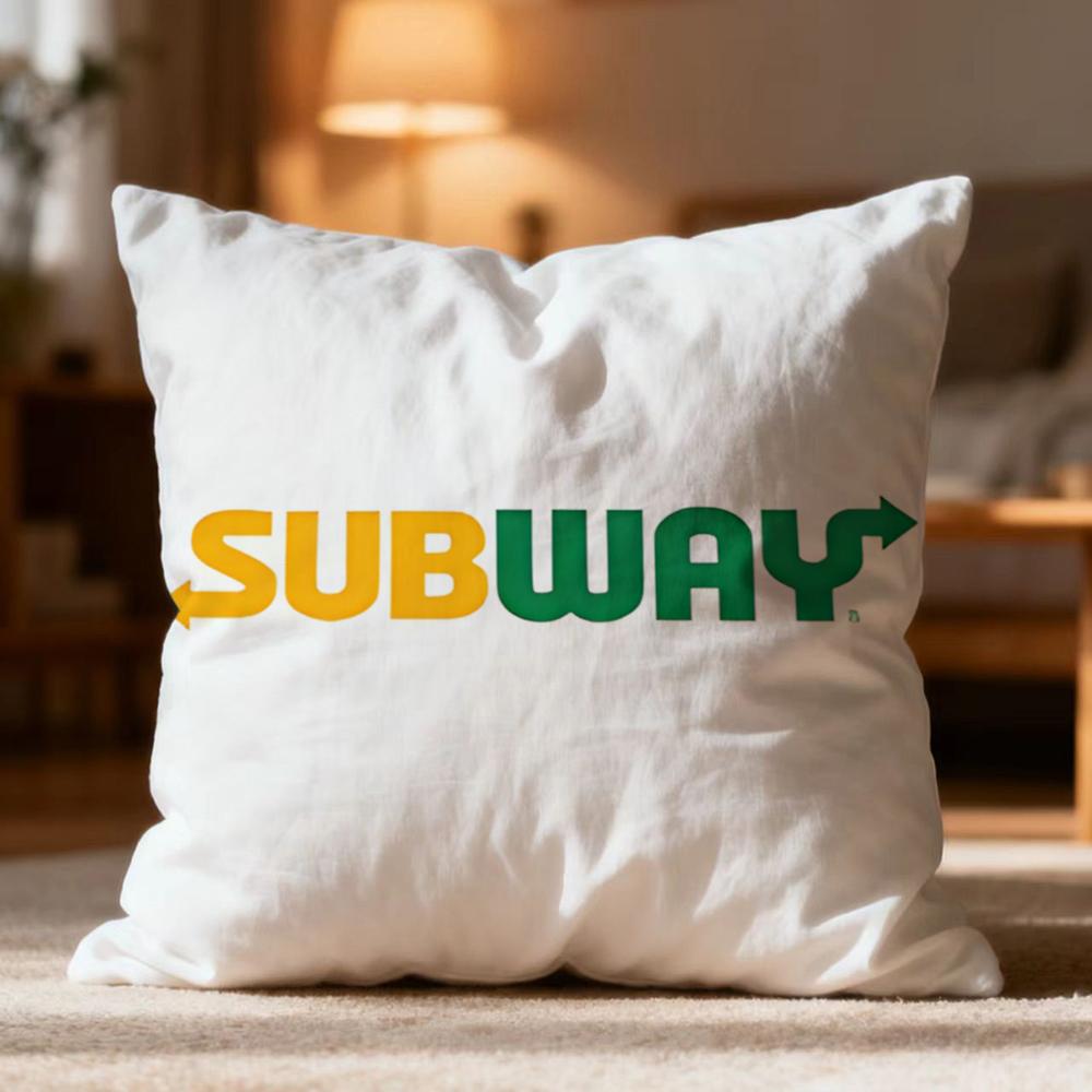 Fashion S-Ssubwayer Cushion Cover Soft Washable Pillow Case Multi-Scene for Couch Bed Travel Office Use