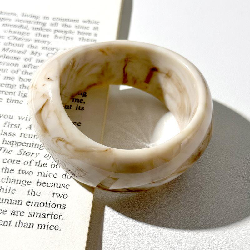 Boho Irregular Acrylic Resin Chunky Bangles for Women On Hand Goth Geometric Charm Bracelets Couple Jewelry Gift