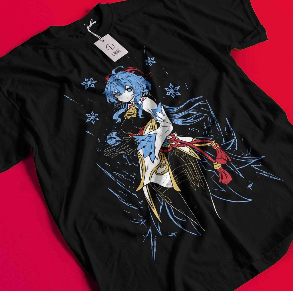 Genshin Impact T-Shirt Xiao Tshirt Gorou Shirt Raiden Shogun Tee Klee Tao Ganyu BB1236