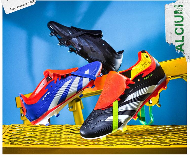 Herren Outdoor Fußballschuhe - Messi Ronaldo Edition mit langen Stollen für Kunstrasen