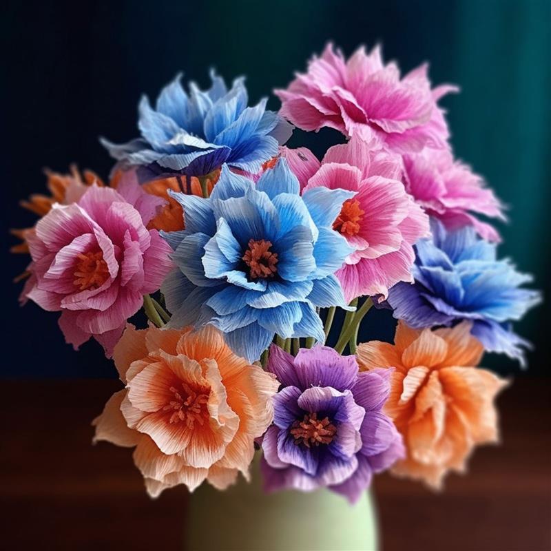 17 Colors 250x50cm Colored Crepe Paper Roll Origami Crinkled Crepe Paper Craft DIY Flowers Decoration Gift Wrapping Paper Craft