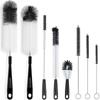 8PCS with Long Handle Bottle Cleaning Brush Plastic Drinkware Scrubber  Household