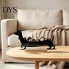 Christmas Tabletop Display Dachshund Advent Calendar, Metal Countdown Decor, 1-24 Seasonal Calendar Days Holiday Dog Ornament, Xmas Gift for Lovers