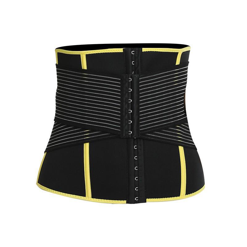 

Sports Waist Belt Abdominal Abdomen Adult Double-layer Seal Steel Support Running Fitness Sweaty Hourglass One size fits all and flexibility