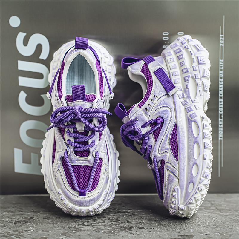 Módní pánské tenisky Trendy robustní tenisky Pánská ležérní obuv Zvyšující výšku Silná podrážka Sportovní obuv Pánské Zapatillas Hombre