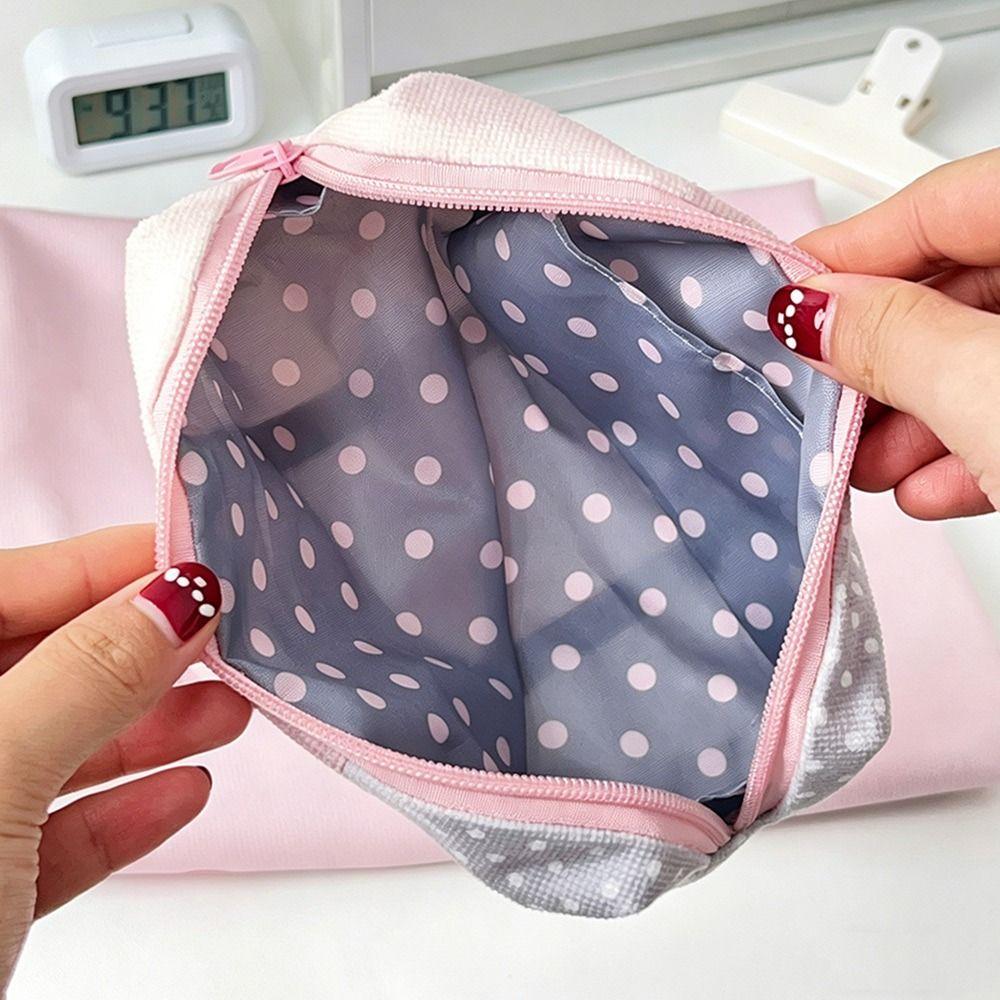 Polka Dot & Plaid Pencil Case Patchwork Pencil Pouch INS Pen Bag  School Office