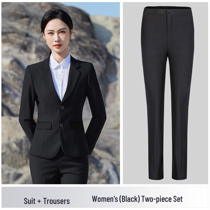 Teluoman Chinese-Inspired Professional Business Suit Set