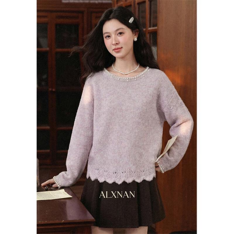 Lu Xiangnan Women's Winter Knit Top and Skirt Collection
