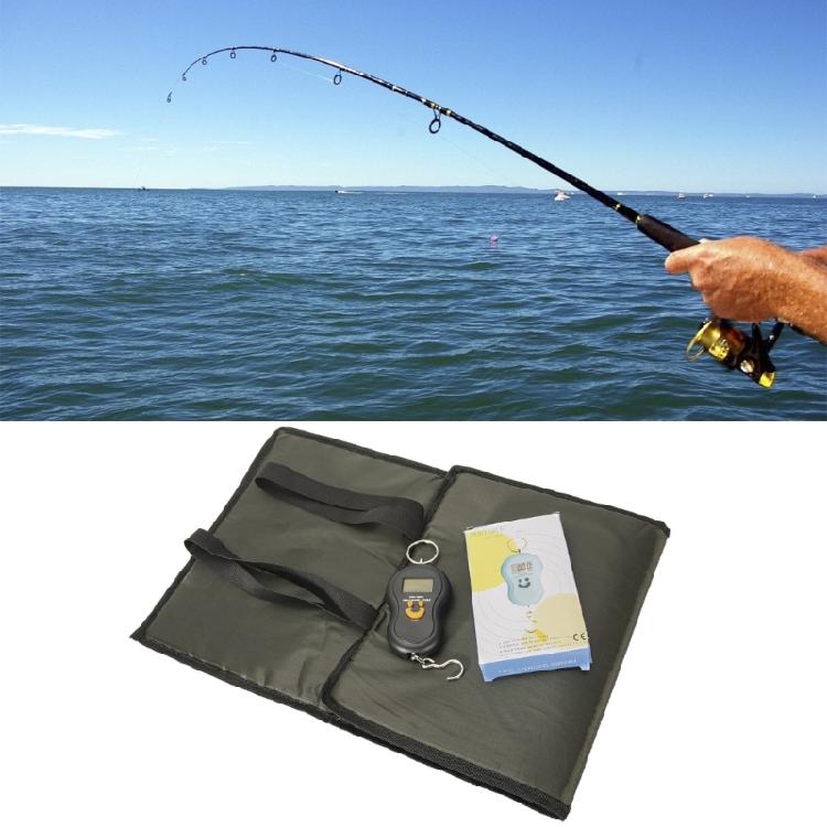 Fishing Unhooking Pad with Weigh Scale Fishing Tackle Fish Gear Weigh Slings Mat
