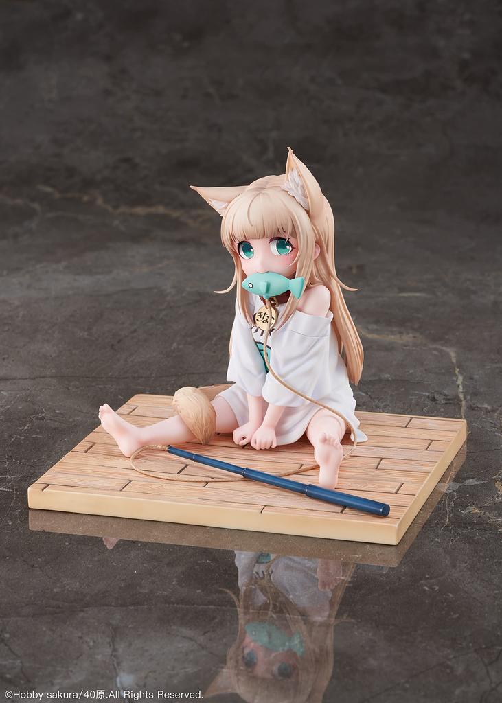 My Cat Is a Cute Girl Kinako Sitting Fish Complete Figure Limited Edition with Bonus Ver. 1/6
