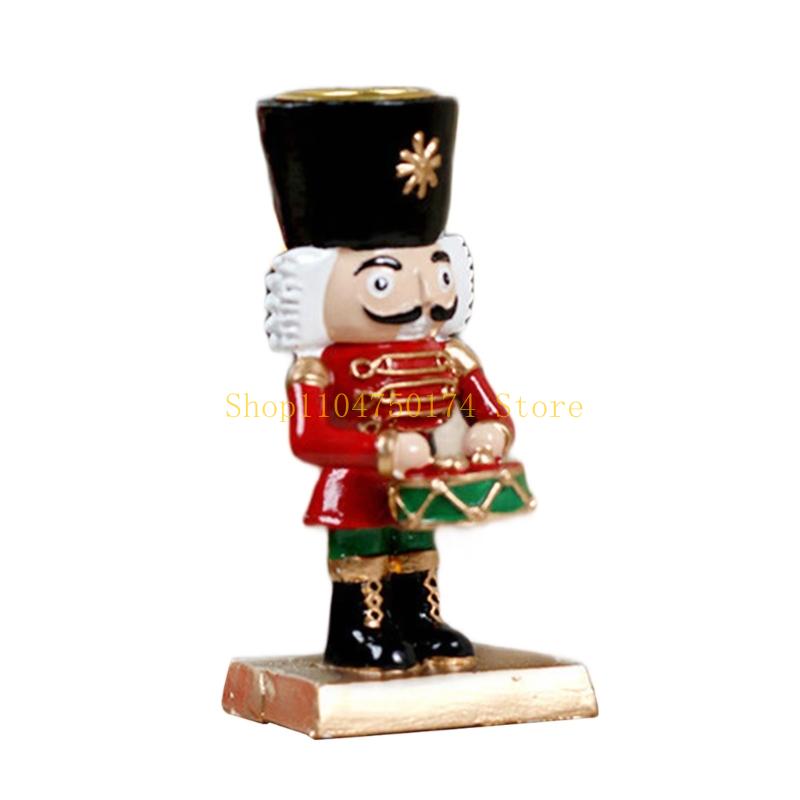Christmas Nutcrackers Figures Holders Christmas Figure Decoration Table Ornament Wooden Soldier Nutcrackers Figures top sale