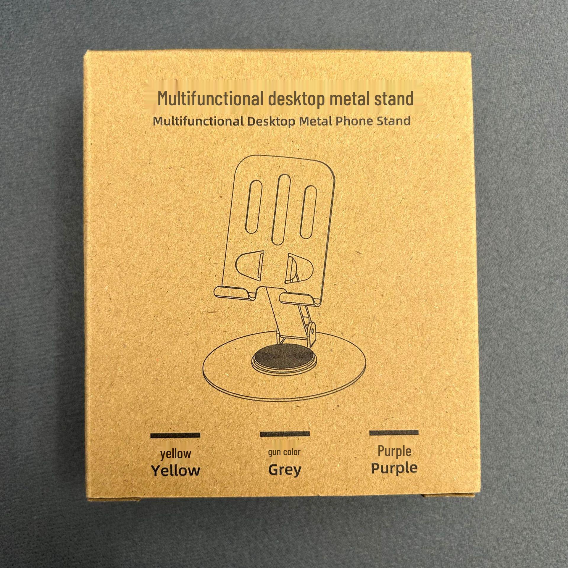 

Цельнометаллический вращающийся на 360° держатель для телефона и планшета | Настольный и складной | Отправка в день заказа