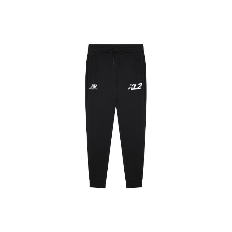 

New Balance Alphabet Вязаные спортивные штаны для бега, мужские брюки, черные MP13580-BK