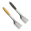 Anti-Scald Spatula Tongs Stainless Steel Food Shovel Clamp 2-in-1 Sliding