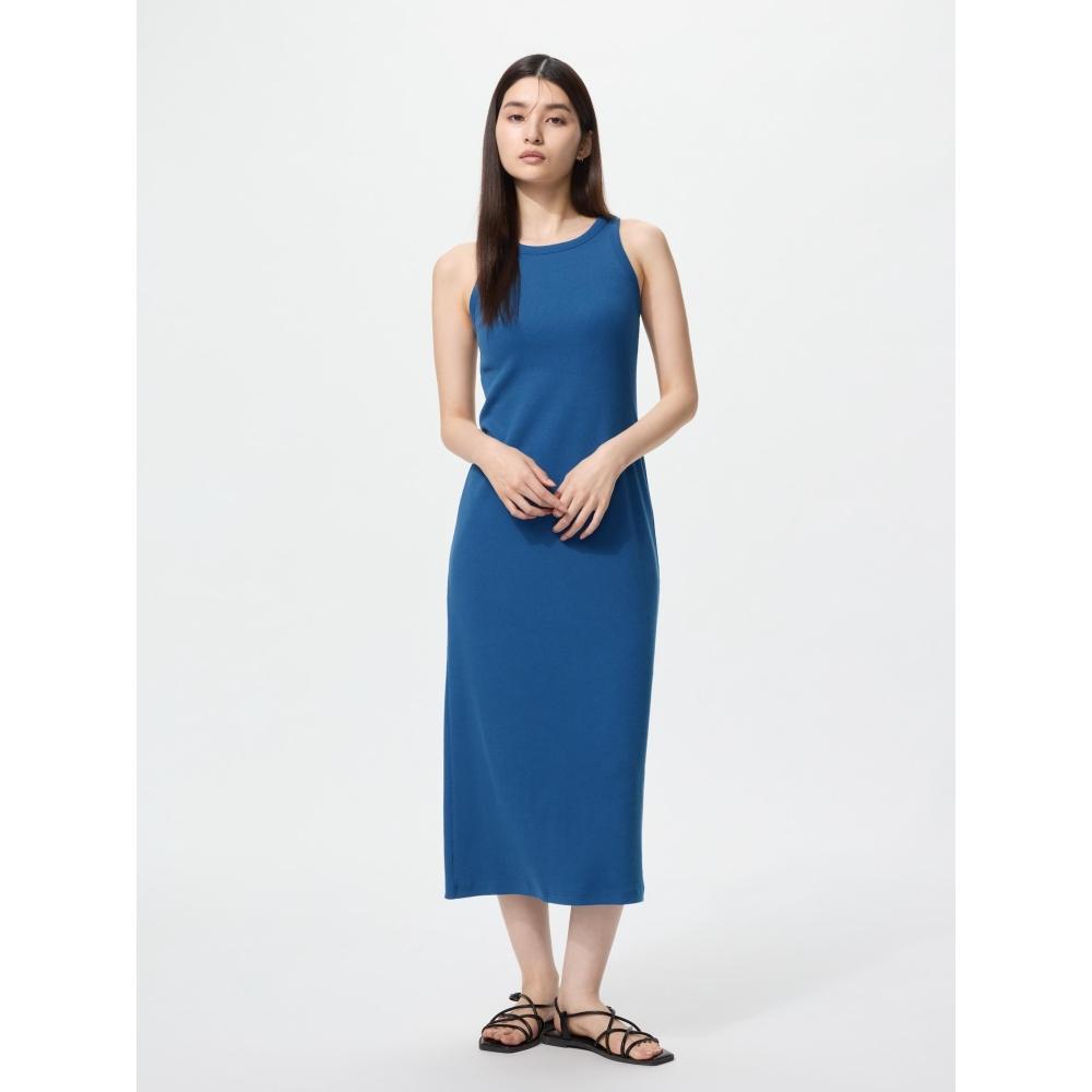 

Uniqlo Платье-бюстгальтер в рубчик в японском стиле 66 BLUE/XXL