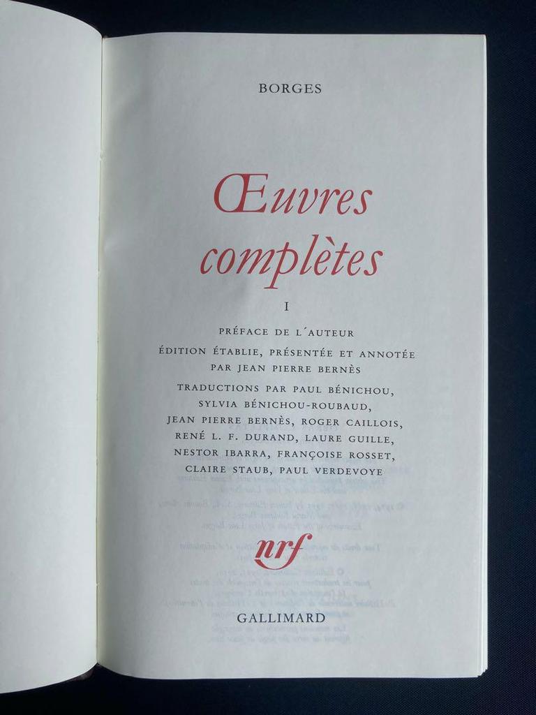 [USED] Borges Œuvres complètes I Pléiade
