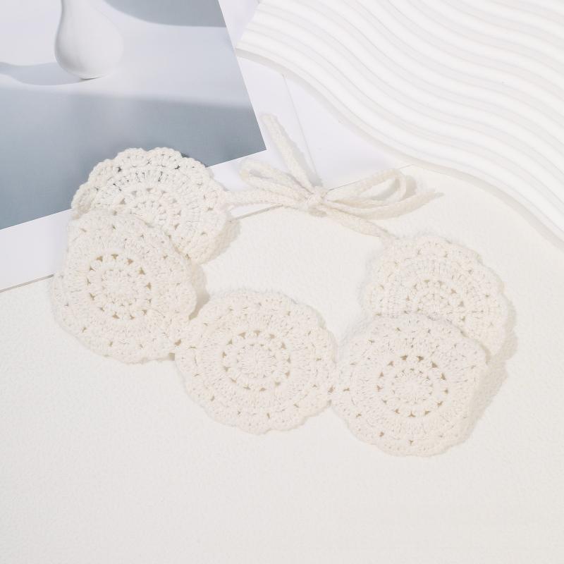 Stylish Heartedly Designed Knitted Flower Headband for Hawaii Beach Travels