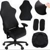 Gaming Chair Cover-Gaming Chair Seat Cover 4pc/Set Gaming Chair Covers Stretchable with Armrest Covers/Chair Back Covers/Chair S