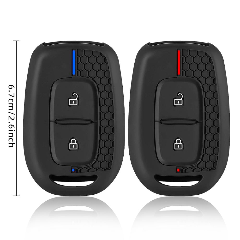 Silicone Car Key Case Cover Keychain For Dacia Duster Spring Logan Sandero Stepway Lodgy For Renault Scenic Master Dokker Duster