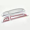 A Pair Car Exterior Front Chrome Side Air Vent Outlet Cover Trim Side Fender Shark Shell Caps for Jaguar XF XFR X250 08-11