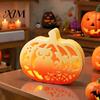 DIY Pumpkin Box Mold 1 Set Halloween Lampshade Silicone Mold, Hollow Reusable Gypsum Cement Epoxy Resin Casting for Crafts Handmade
