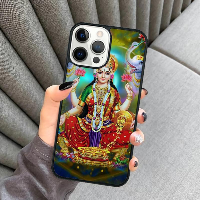 Lakshmi Hindu Goddess Phone Case For iPhone 17 Air 16 16e 15 13 14 Pro Max 11 12 Plus 2022 MAX Shell Cover coque