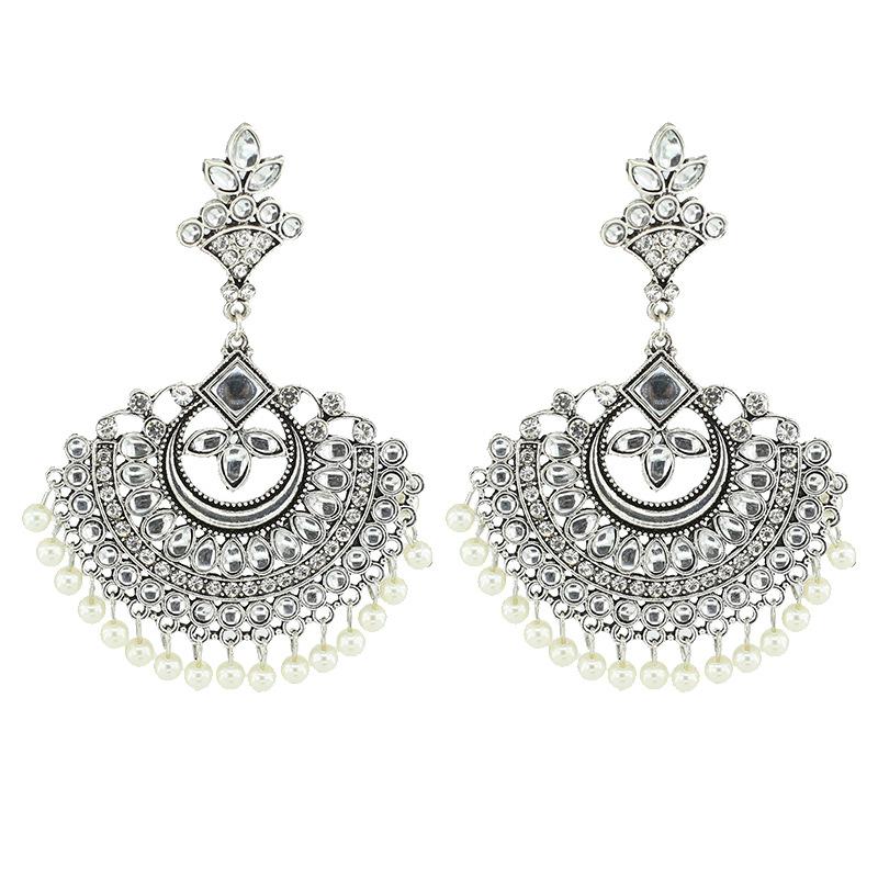 

Винтажные серьги-подвески, золотые и серебряные серьги с зубцами, женские серьги в этническом стиле Ид аль-Фитр Лассер Байрам