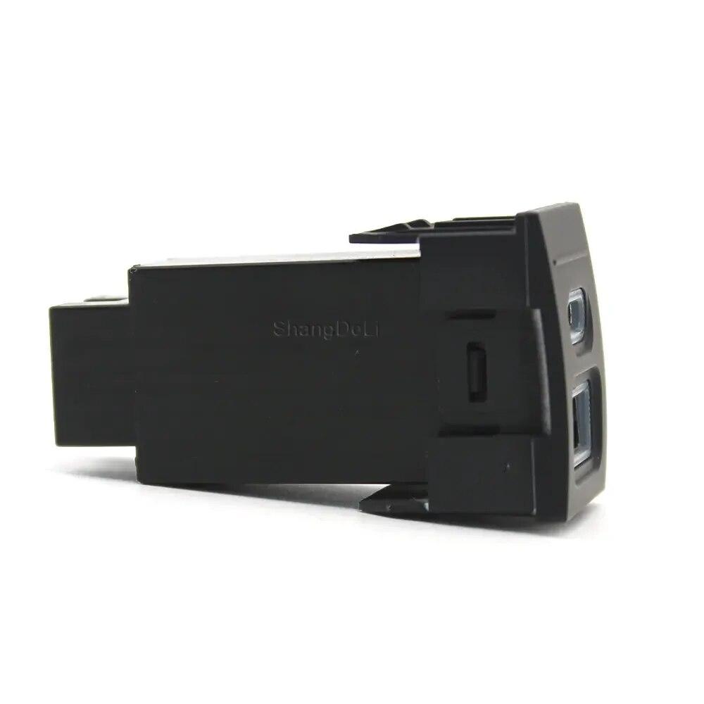 Car Fast Charger QC3.0 USB Type-c Interface Adapter Modified Charging Socket for VW POLO 2004 - 2011 Accessories