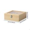 Wood Tea Storage Organizer Compartment Box Coffee Holder for Countertop Desktop Kitchen
