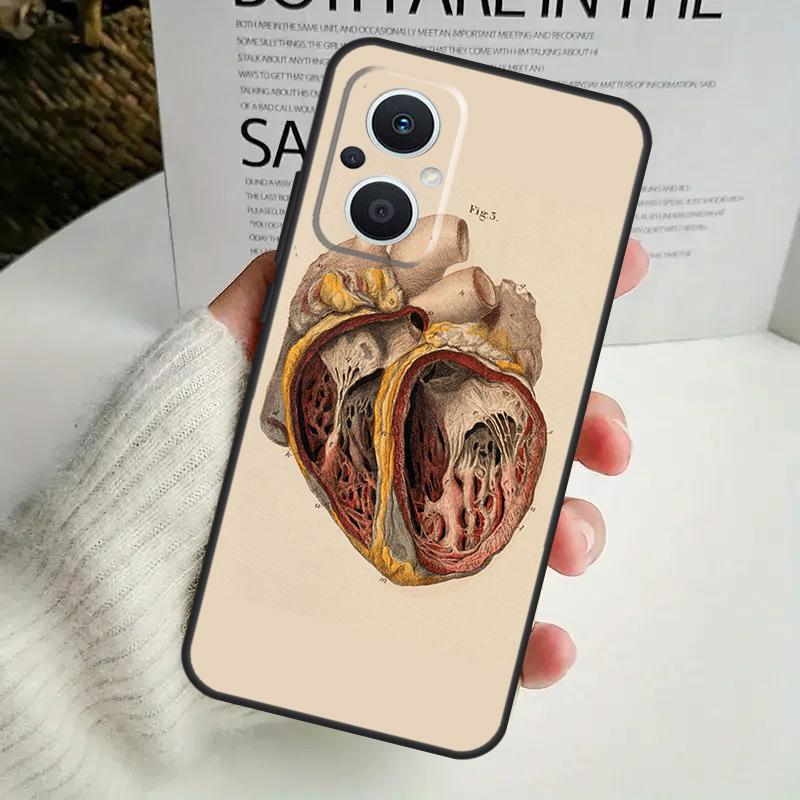 

Чехол для телефона Анатомия человека для OPPO Reno 8T 14F 13 F 12 11 10 14 Pro 7 8 Lite OPPO Find X8 X6 X5 X9 Pro OPPO Reno11 Pro