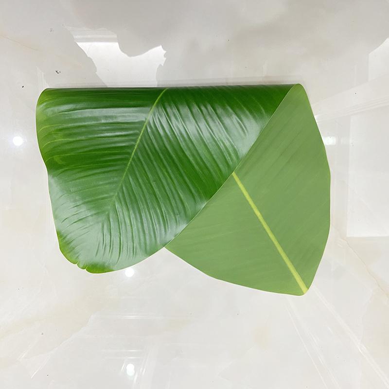 Velké umělé banánové listy - Plastové a hedvábné banánové listy jako dekorace