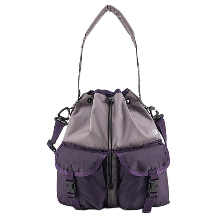 

The North Face 12L Drawstring Closure CORDURA Functional Material Shoulder Bag Unisex Shoulder Bag 8HNT-SSD22601-JZU Sandalwood Gray & Dusk Purple