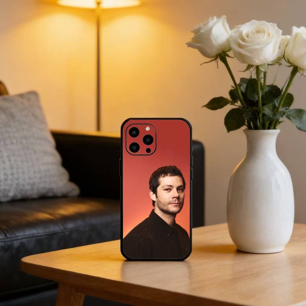 D-Dylan O-Obrien Phone Case For iPhone17,16,15,14,13,12 Plus,Max Soft Silicone Black Cover