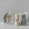 Statue Moulds Silicone Crafting Molds Animal Lion Shape Candle Molds Ornament Moulds Silicone Texture for Hand-Making