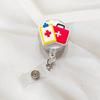 1pc Retractable Badge Holder Clips for Nurse ID Badge Reel with Belt Clip Doctor ID Card Chain Clips School Student Office
