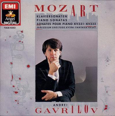 CD ANDREI GAVRILOV WOLFGANG AMADEUS M  Klaviersonaten KV331KV332 Praludi TOCE6353 Angel Records 1990 Japan Classical Used