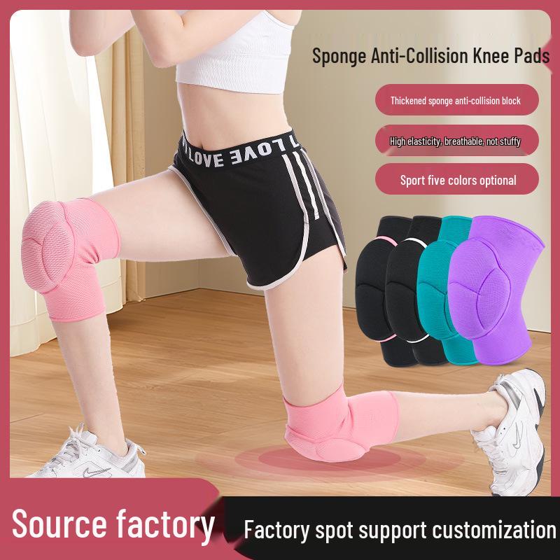 

Women s Knitted Knee Pads for Sports, Dance, Cycling, Basketball, Volleyball, and Running - Warm Patella Protection Gear Black/Pink L [Single]