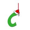 1Pcs Christmas Decoration Green Letter Hanging Christmas Tree Pendant Ornament for Home Decor Navidad New Year 2026 Accessories