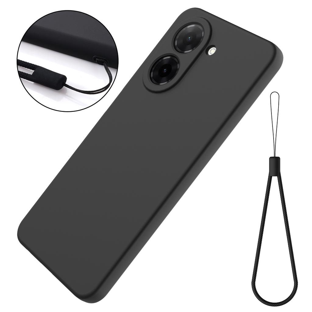 For Xiaomi Redmi A5 NFC (EU) (173.45mm) Liquid Silicone Case Phone Back Cover with Hand Strap