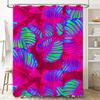 Floral Pattern Shower Curtain Lavender Blossom Bath Decoration Waterproof Liner for Home Decor in Bathroom Pink Purple White Yel