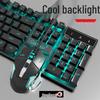 Stummes kabelgebundenes Tastatur- und Mausset mit mechanischem Gefühl für PC/Laptop-Gaming - 3-teiliges Esports-Peripheriegerät.