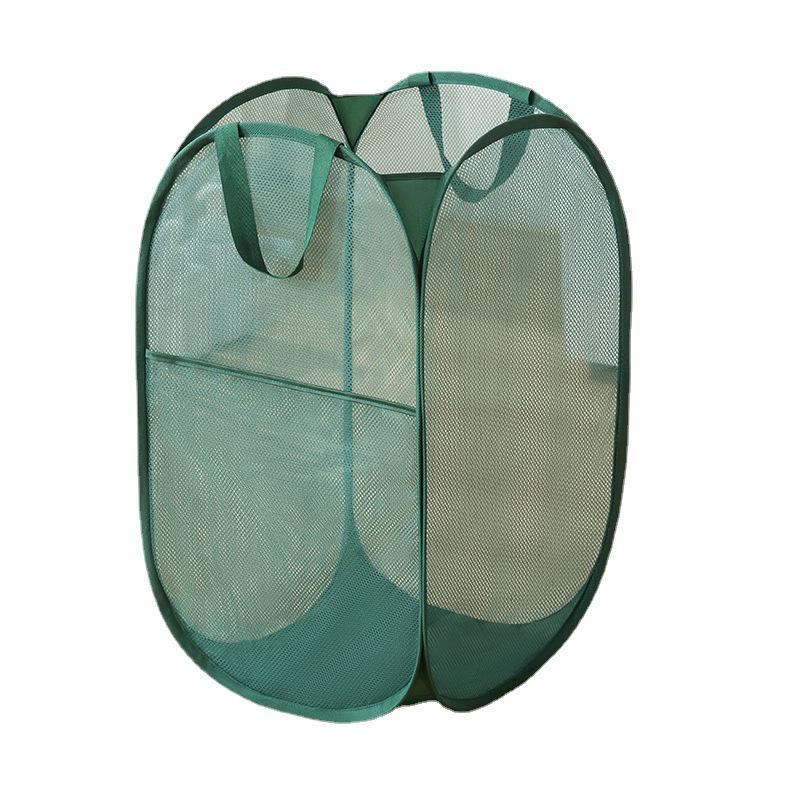 Foldable Mesh Laundry Hamper: Portable, Space-Saving Clothes Basket