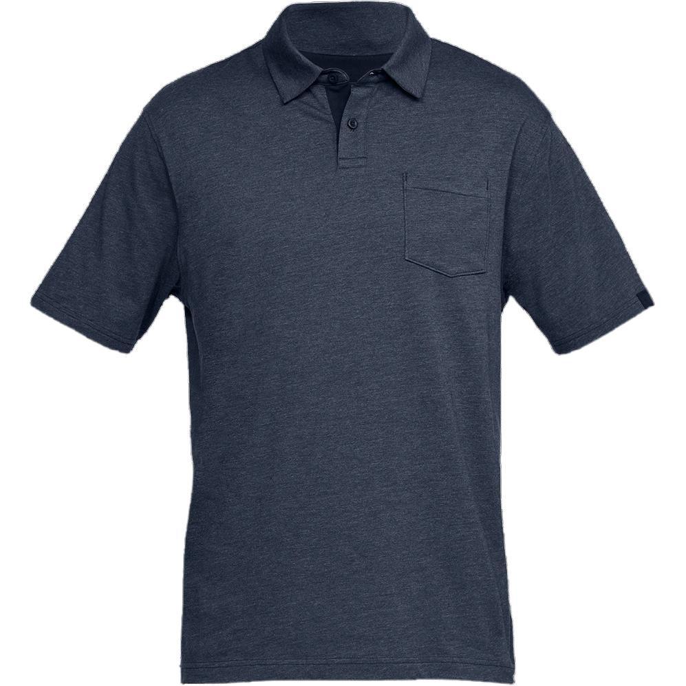 Under Armour Charged Cotton Scramble Polo Shirt  Navy  Men s 1321111-408 L