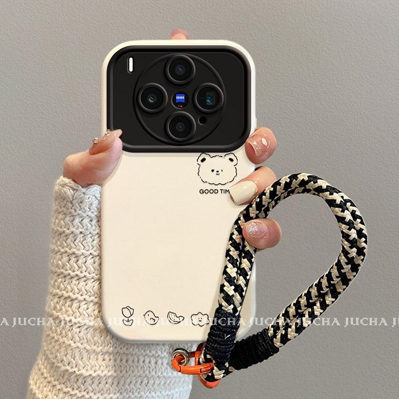 Applicable To Vivox111s Mobile Phone Case All-inclusive Lens New Anti-drop X111ultra High-end Simple Line Bear